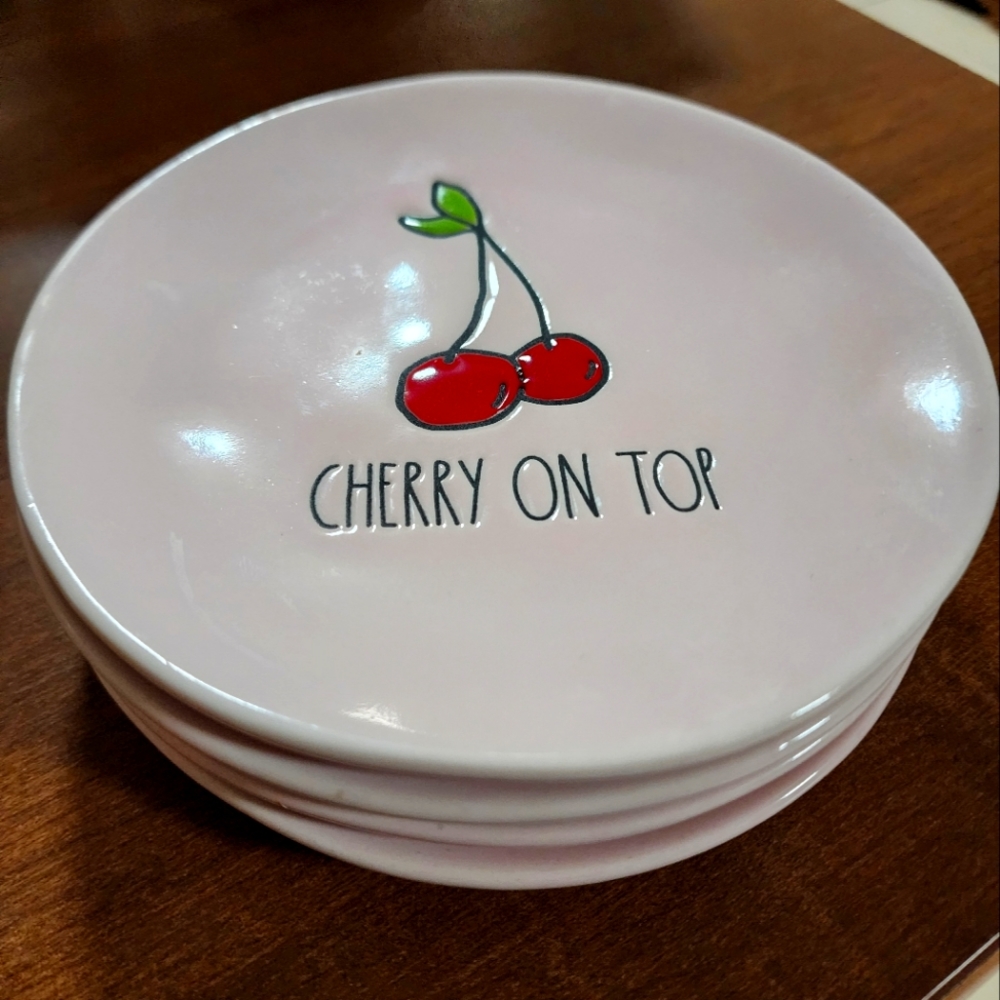 Set of 3 Rae Dunn Dessert Plates